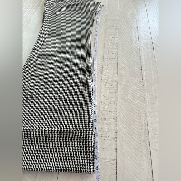 Women's Maeve Anthropologie Low-Slung Flared Trousers Houndstooth Pants NWT 10 - Picture 11 of 13